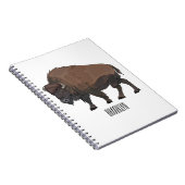 Carnet Illustration de bison (Côté Droit)