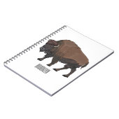 Carnet Illustration de bison (Côté gauche)