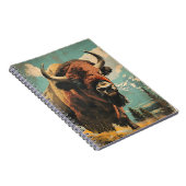 Carnet Illustration de bison vintage (Côté Droit)
