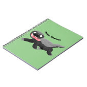 Carnet Illustration de blaireau au miel affamé (Côté gauche)