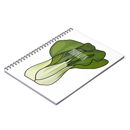 Carnet Illustration de Bok choy (Côté gauche)