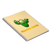 Carnet Illustration de cactus souriant mignon (Côté Droit)
