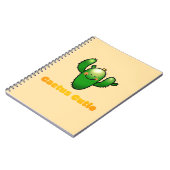 Carnet Illustration de cactus souriant mignon (Côté gauche)