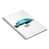 Carnet Illustration de camion à ordures (Côté Droit)