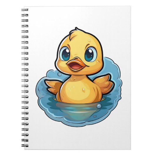 Carnet Illustration de canard de dessin (Devant)