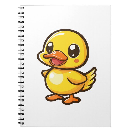 Carnet Illustration de canard de dessin animé (Devant)