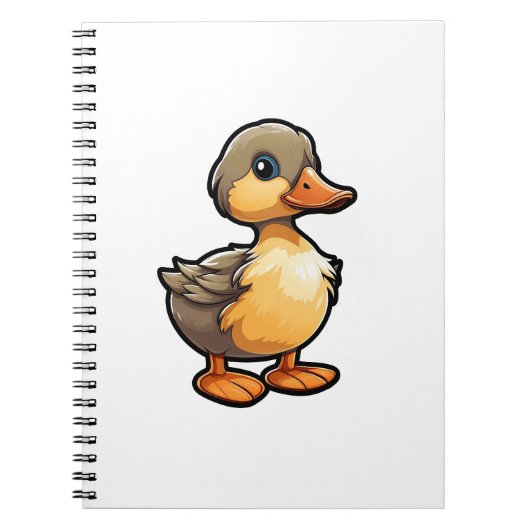 Carnet Illustration de canard de dessin animé (Devant)