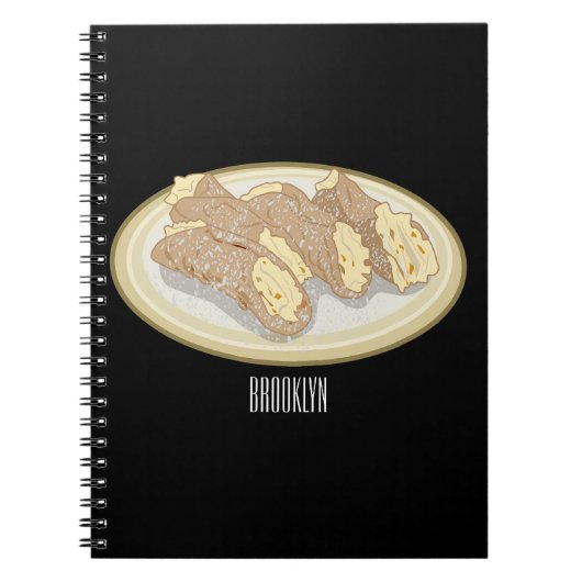 Carnet Illustration de Cannoli (Devant)