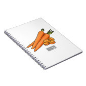 Carnet Illustration de carotte (Côté Droit)