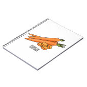 Carnet Illustration de carotte (Côté gauche)