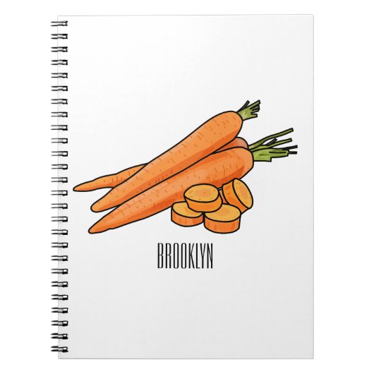 Carnet Illustration de carotte (Devant)