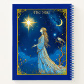 Carnet Illustration de carte de tarot, L'Étoile (Dos)