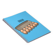 Carnet Illustration de carton d'oeufs (Côté Droit)