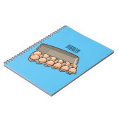 Carnet Illustration de carton d'oeufs (Côté gauche)