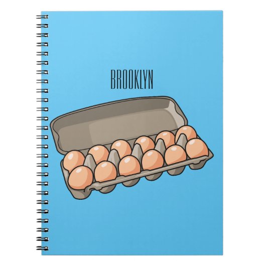 Carnet Illustration de carton d'oeufs (Devant)