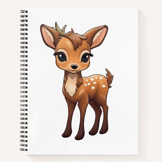 Carnet Illustration de cerf de dessin (Devant)
