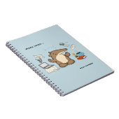Carnet Illustration de chasseur de notifications drôle de (Côté Droit)