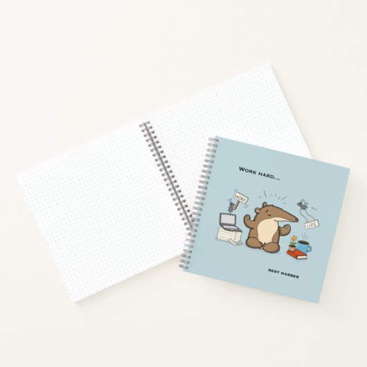 Carnet Illustration de chasseur de notifications drôle de (Intérieur)