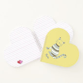 Carnet Illustration de chat Bleu et Brown rayures (Intérieur)