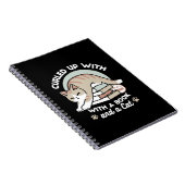 Carnet Illustration de chat Lover - Curled Up & Cosy (Côté Droit)