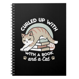 Carnet Illustration de chat Lover - Curled Up & Cosy