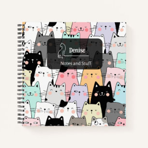 Carnet Illustration de chat mignon