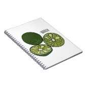 Carnet Illustration de chaux Kaffir (Côté Droit)