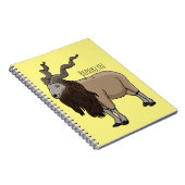 Carnet Illustration de chèvre de Markhor (Côté Droit)