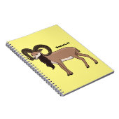 Carnet Illustration de chèvre de Mouflon (Côté Droit)