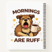 Carnet Illustration de chien confortable (Dos)