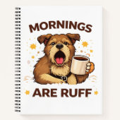 Carnet Illustration de chien confortable (Devant)