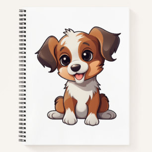 Carnet Illustration de chien de dessin animé