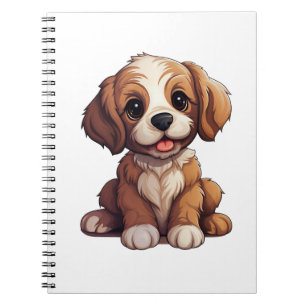 Carnet Illustration de chien de dessin animé