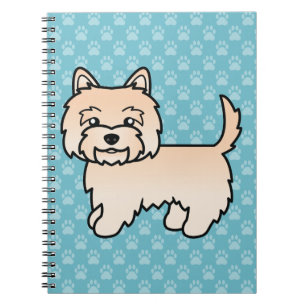 Carnet Illustration de chien de dessin animé Cairn Terrie
