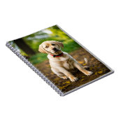 Carnet Illustration de chien Labrador adorable – Chiot mi (Côté Droit)