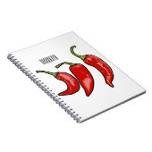Carnet Illustration de chili (Côté Droit)