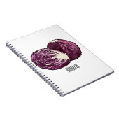 Carnet Illustration de chou rouge (Côté Droit)