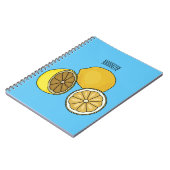 Carnet Illustration de citron (Côté gauche)