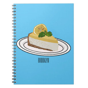 Carnet Illustration de citron cheesecake