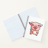 Carnet Illustration de cochon de dessin animé (Intérieur)