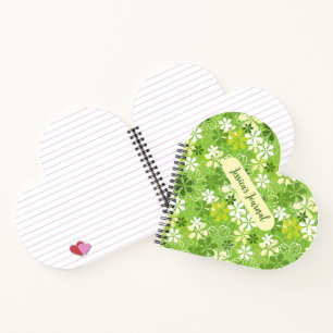 Carnet Illustration de couleur mignonne Daisy motif flora