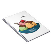 Carnet Illustration de crème glacée (Côté Droit)