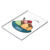 Carnet Illustration de crème glacée (Côté gauche)