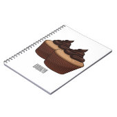 Carnet Illustration de Cupcake (Côté gauche)