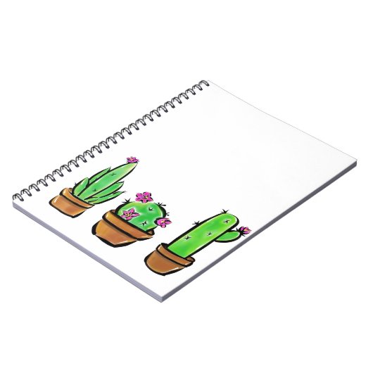 Carnet Illustration de Cute Cactus (Côté gauche)