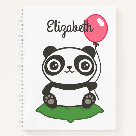 Carnet Illustration de Cute Panda (Devant)