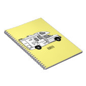 Carnet Illustration de dessin animé Campervan (Côté Droit)