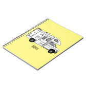 Carnet Illustration de dessin animé Campervan (Côté gauche)