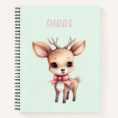 Carnet Illustration de dessin animé de cerfs de bébés mig (Devant)