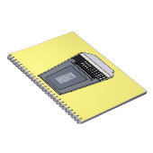 Carnet Illustration de dessin animé de micro-ondes (Côté Droit)